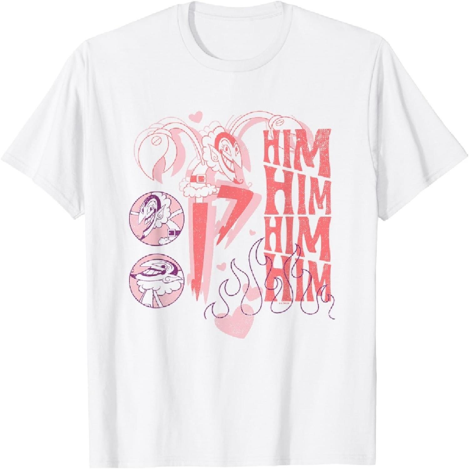 The Powerpuff Girls Iconic Him Him Him Him Vintage Poster T-Shirt S белый