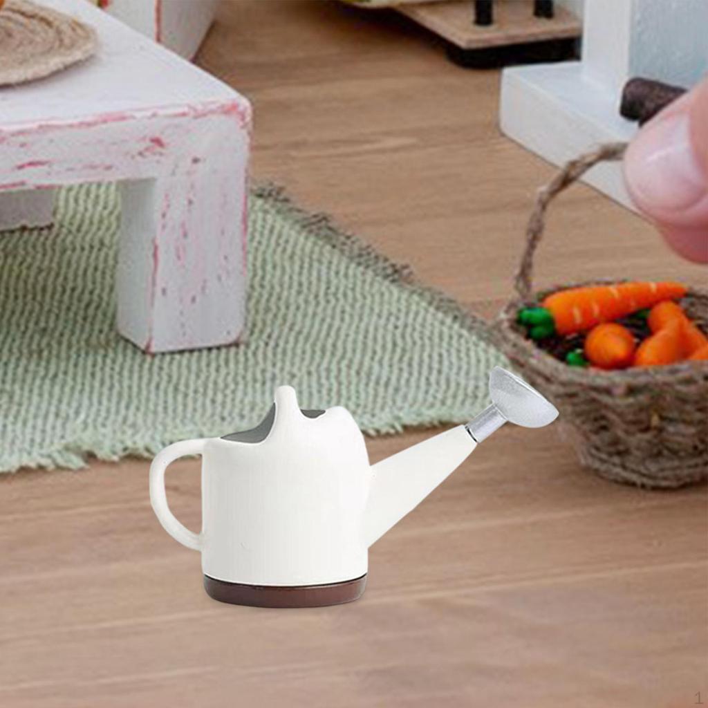 Miniature Doll House Mini Watering Can ,Accessories Simulation Display Props Model Cute Portable
