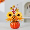 Autumn Theme Party Decor Sunflower Maple Leaf Ornaments Thanksgiving Day Bonsai Harvest Festival DIY Happy Halloween Day 2025