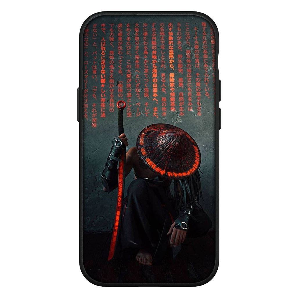 For iPhone 16 15 Xiaomi Redmi Note 14 13 12 11 Pro Max X 8 16e Samsung Galaxy S25 S24 S23 Moto OPPO Huawei Bushido Japan The Samurai Ninja Phone Case