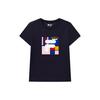 Fila Cotton Casual Short Sleeve T-Shirt Women Tops Blue F11W118151F-NV