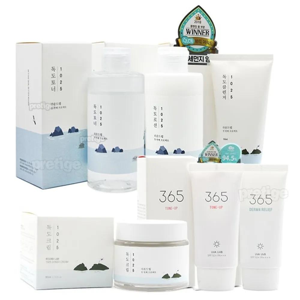 ROUND LAB 1025 Dokdo Toner Lotion Cream Foam Sunscreen Dokdo Cleanser