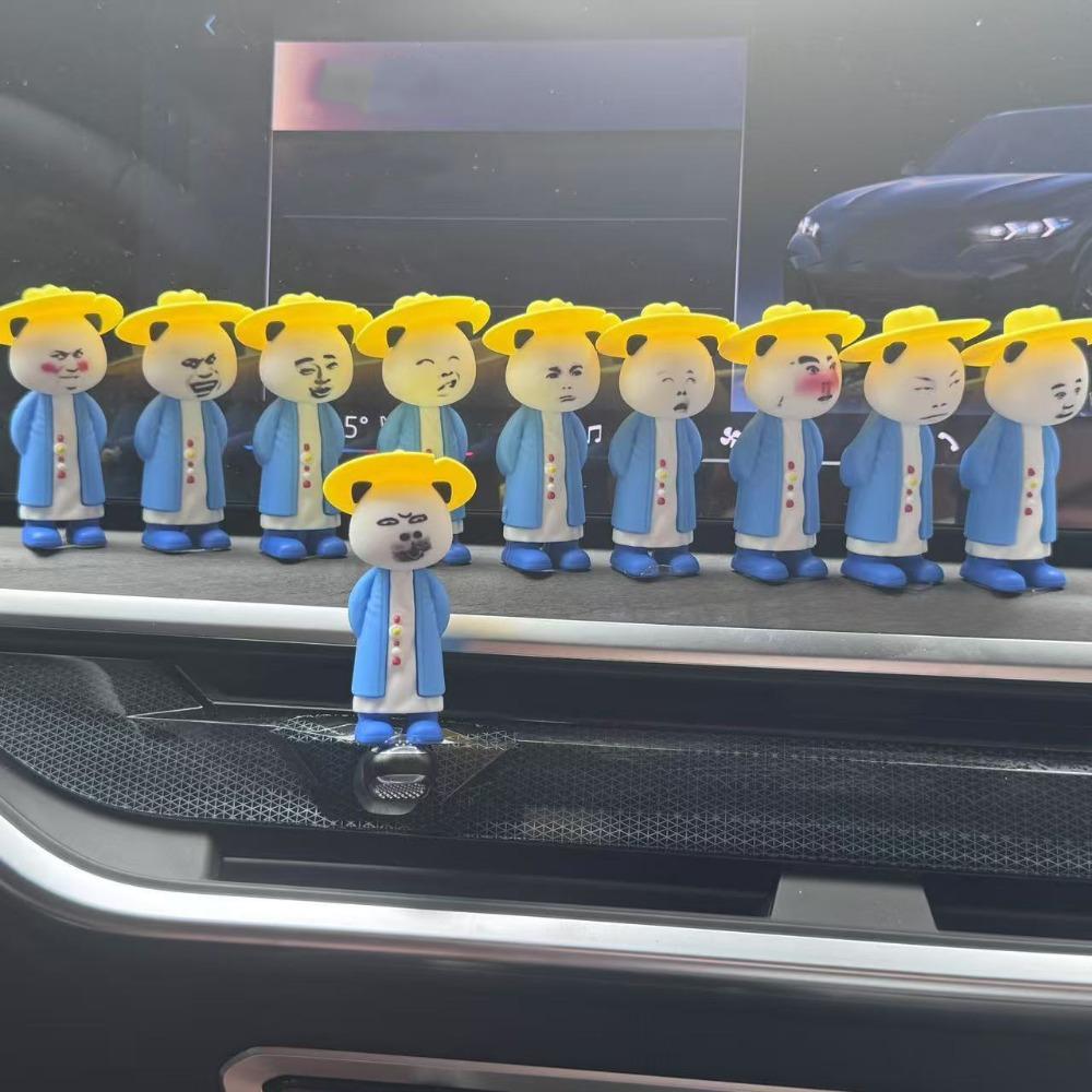 

10pcs Figure Sand Sculpture Figurine Interesting Expressions Sculpture Animation Ornaments Office 10pcs