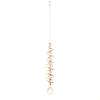Gazing Ball Spiral Tail Crystal Suncatcher, Rainbow Maker Crystal Beads Sun Catcher Indoor Window Garden Wind Chimes Outdoor