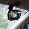 2-i-1 Mini Sikkerhetsspeil for Babyvisning Justerbart Konvekst Bil Barnemonitor Bilstyling