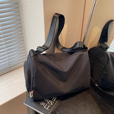 Nylontasche, einfache, lässige und große Kapazität, neue Schultertasche, leichte Umhängetasche, kann als Trolley verwendet werden