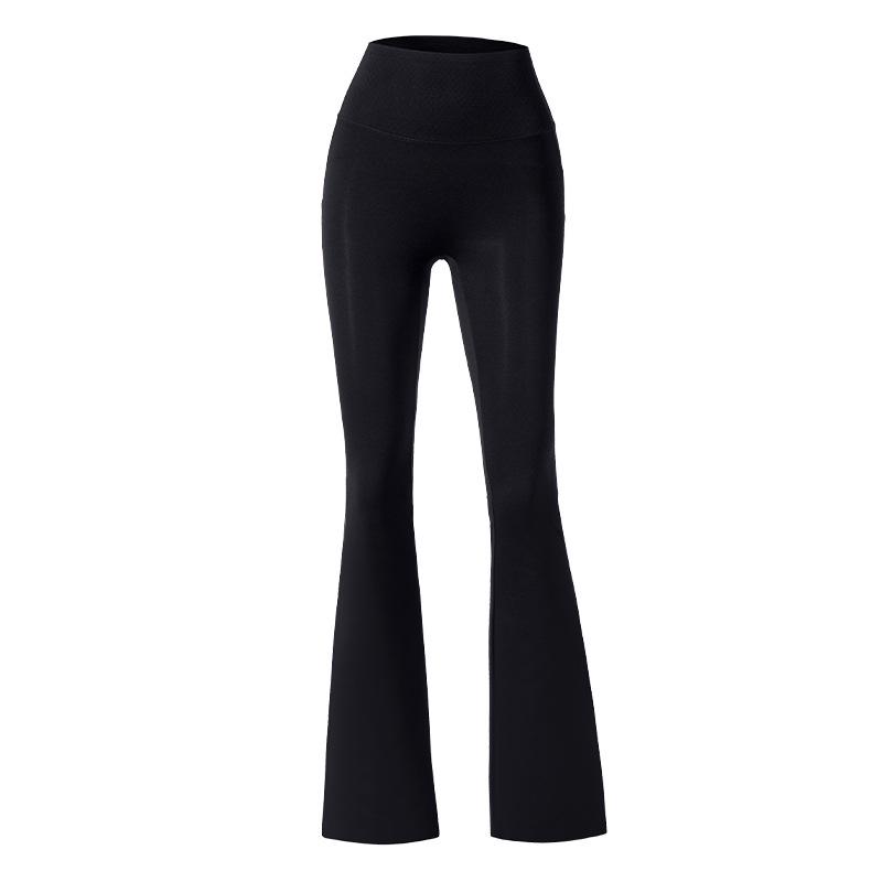 Women's High Waist Flare Yoga Pants: Hip-Lifting, Tight, Elastic, Petite Sport Fitness Wear.