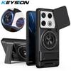 KEYSION Magnetic Phone Case for Infinix GT 20 Pro 5G Slide Camera Protection Upright Kickstand 360° Ring Shockproof Back Cover