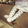 Animal Print Knee High Baby Girls Socks Anti Slip Cartoon Cat Leg Warmers Infant Baby Long Socks Cotton Newborn Baby Boy Socks