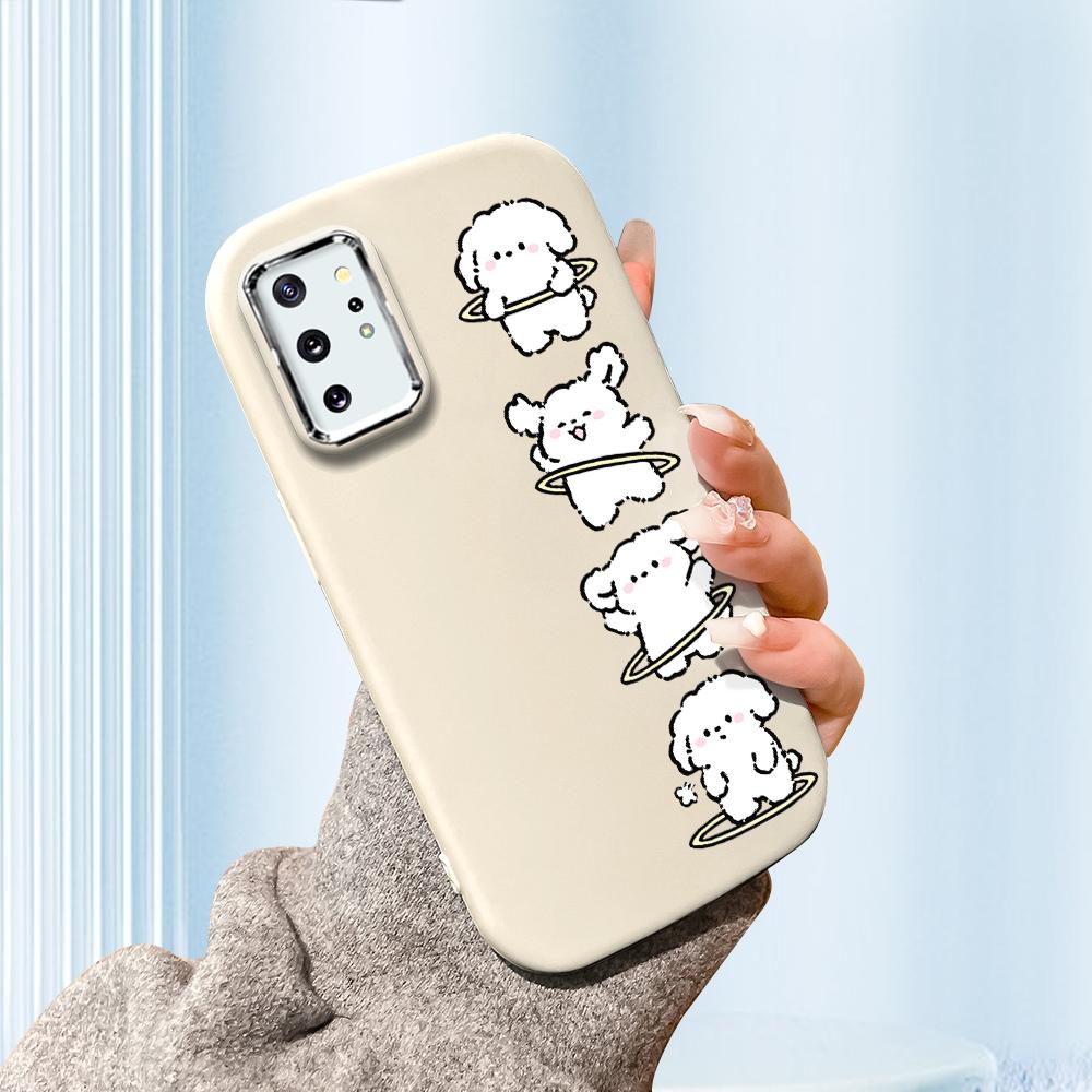 Solid farge Sølvkant-objektiv Fatty deksel Mykt TPU flytende silikondeksel Støtsikkert telefondeksel for Xiaomi Redmi Samsung