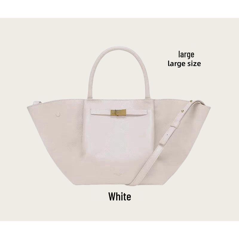 Demellier Wing Large Genuine Leather Tote Handbag