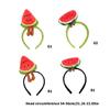 Makeup Hair Headband with Plush Watermelon Accent Soft Costume Accessory Face Washing Hair Hoop for Kids Adults and Event