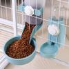 Cats Dogs Drinking Fountain Pet Food Bowls Food Container Dispenser Bowl Cage Hanging Feeder Automatic Pet Water Bottle