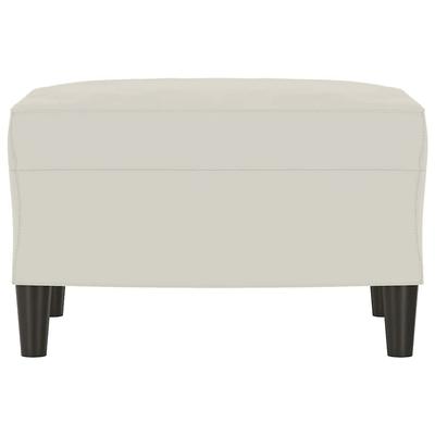 Cream Velvet Bench 70 X 35 X 41 Cm