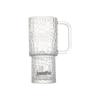 Large Capacity Glass Cup with Handle and Gem Pattern