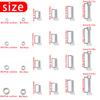 460pcs - M3 M4 M5 M6 Socket Head Cap Screws, Stainless Steel Socket Head Cap Screws, Nuts and Washers Set, for Home DIY Repairs.