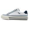 Court Classic Wear Resistant Breathable Cushioning Lightweight Low Top Skateboard Shoes Unisex White Blue
