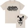 White Logo Mask Graphic Tees SLAUGHTER TO PREVAIL Rock Band Tshirts Hip Hop Unisex Streetwear Cotton Short Sleeve Male T Shirt
