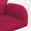 Swivel Chair 54 x 55 x 90 cm Wine Red Velvet