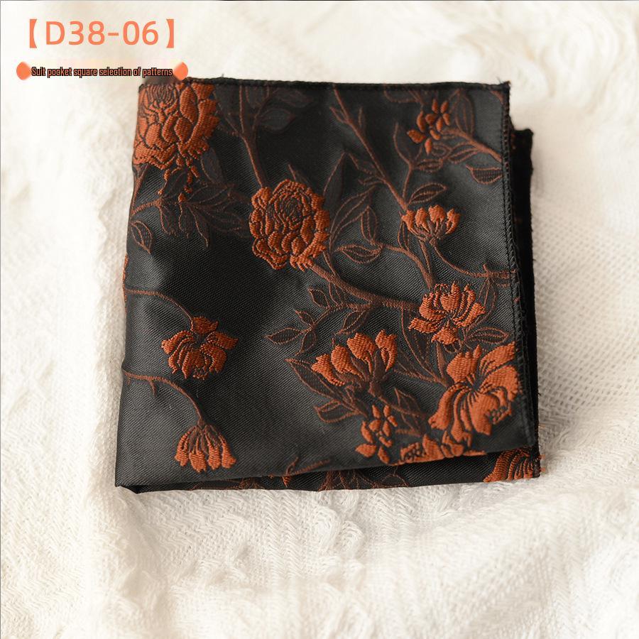 Mouchoir de poche pour costume trois-dimensions au design rétro de luxe