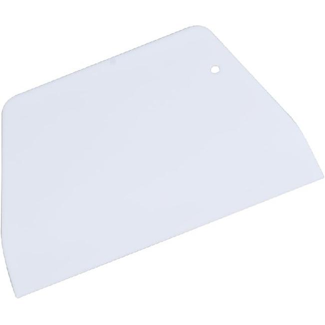 SUPVOX Plastic Dough Scraper 20 Pcs Cake Plastic Cream Cut Scraper Pastry Tool Multi Purpose Flexible Kitchen dough scraper (White)