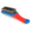Heavy Duty Stainless Steel Wire Brush with Comfortable Plastic Handle for Rust Welding Slag Dirt Paint Removal Tool