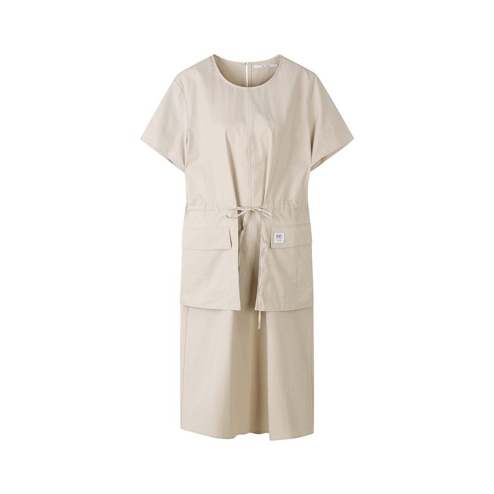 Recorde Check Pocket Detail Midi Dress_Rqdam23562Bex