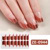 New Maple Leaf Pink Hot Stamped Gold Nail Stickers 3D Ombre Grass Fresh Style Nail Stickers