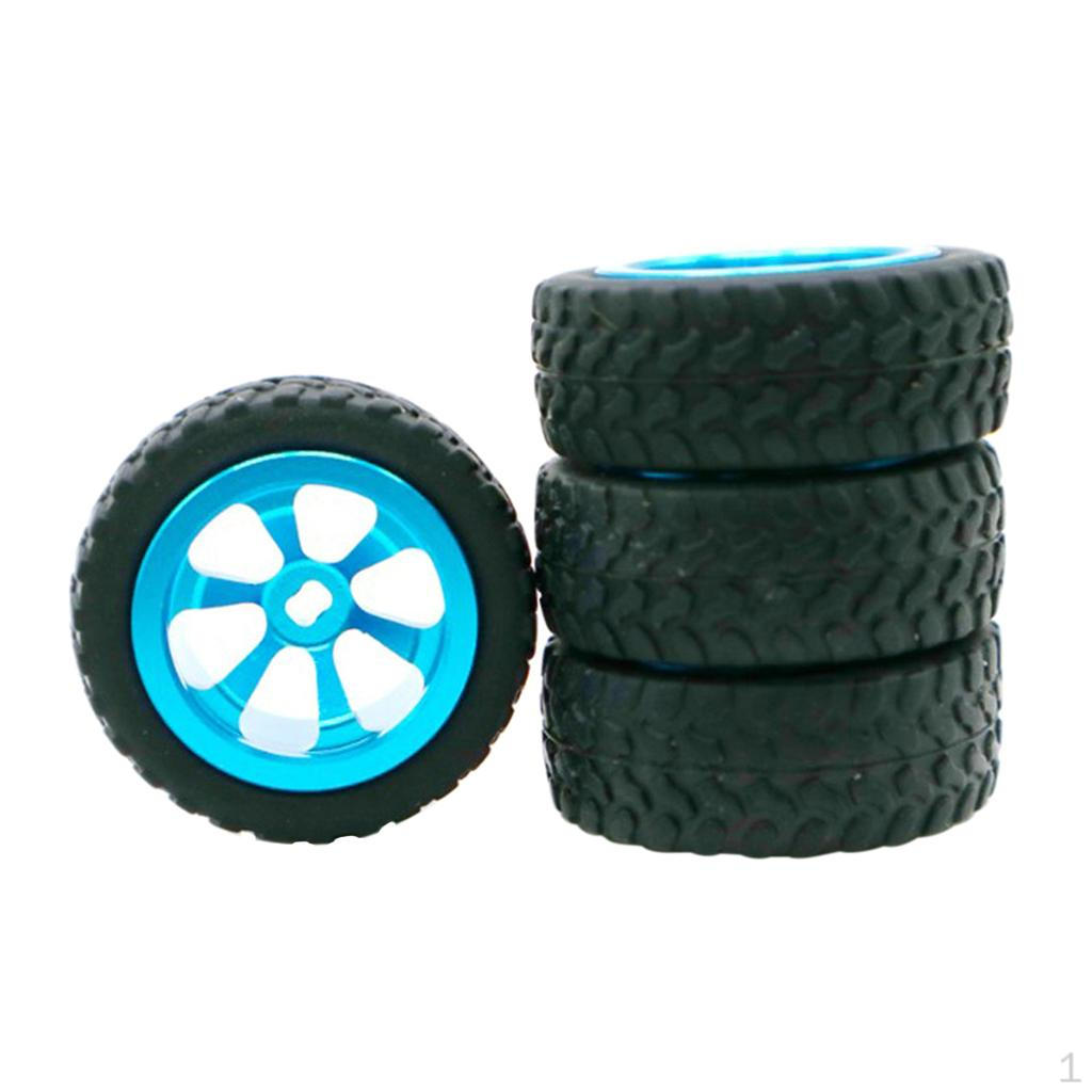 Metal Wheel with Rubber Tires :28 RC 969 K989 P929