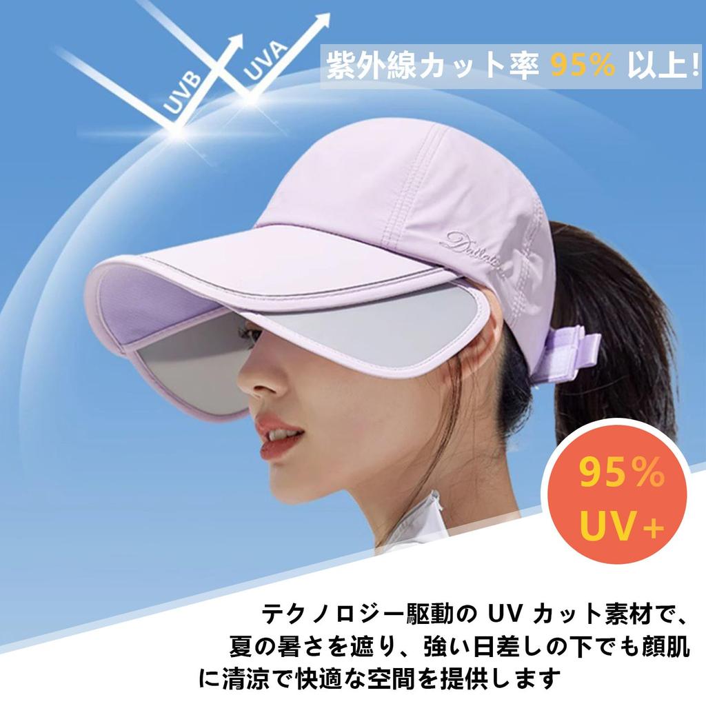 UV Protection Hat for Sun Wide Slimming Sun Adjustable UV Suitable for Head Circumference Black [LEZOOY] Women, UPF50+ Hat, Brim, Sweat-Absorbing,