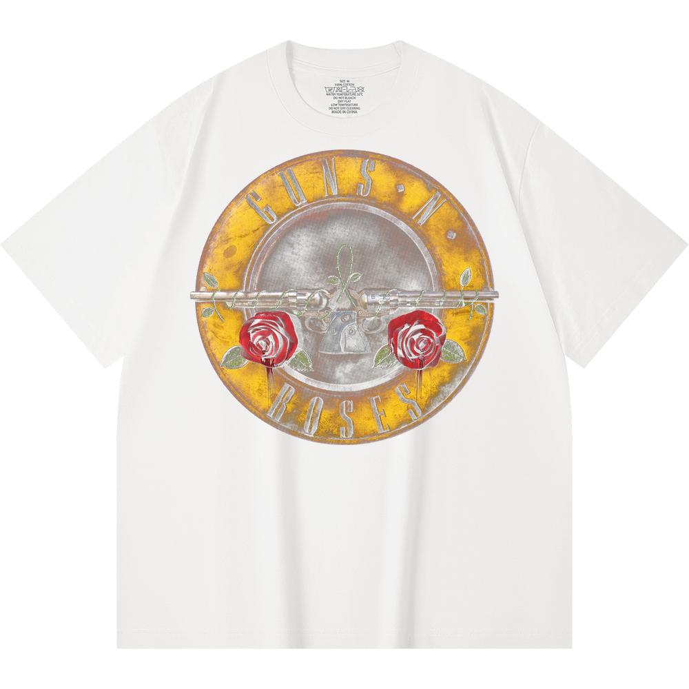 230 g/m² 100% Baumwolle Heavy Metal T-Shirt Rockband Beliebte Musik Druck Unisex Schweres Baumwoll-T-Shirt