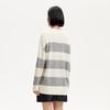 VEROMODA 2025 Spring Round Neck Color Block Stripe Knitted Sweater