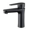 TLXT Black Stainless Steel Single-Hole Bathroom Faucet