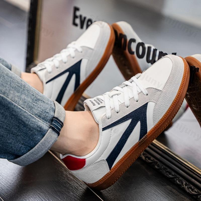 Fashion Niche Design Men's Low Top Casual Sports Shoes 2025 Autumn Breathable Fashion Trend Versatile Comfortable Non Slip Flat Sneakers