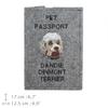 Dandie Dinmont Terrier, Hindlee Terrier - Dog Passport Case, Document Case, Gift for the Traveller from the Art-Dog Brand