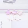 50Pcs 20mm PU Leather Star Applique for Handmade Hat Clothes Sewing Patches DIY Baby Headwear BB Clips Bow Decor Accessories