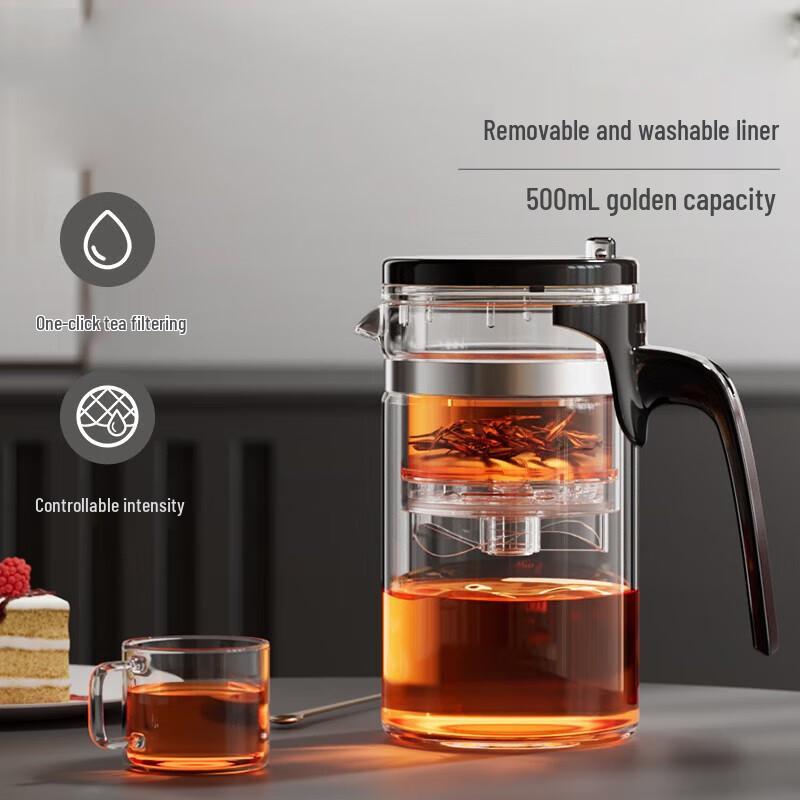 Kailin Glass Teapot & Teacup Set K-209