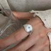 Anello Semplice Retrò Industria Pesante Argento Sterling 925 da Donna Senso di Alta Gamma Lusso Leggero Coreano Ins Vento Freddo Design di Nicchia Gioielleria