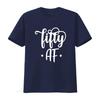 Fifty Af Funny 50Th Birthday T Shirt For Mom Sister Aunt 50 Fabulous Party Favors Decorations Black vintage Washed Versatile