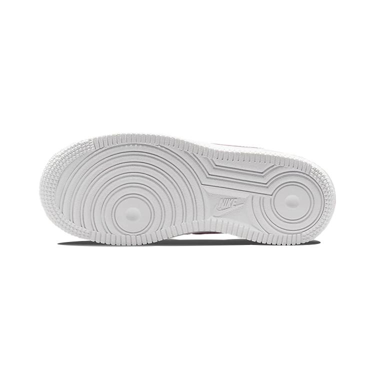 Nike Air Force 1 Slip Resistant Abrasion Resistant Low Top Skateboard Shoes White Pink Children Aged 3 7 Years Old CZ1685-104