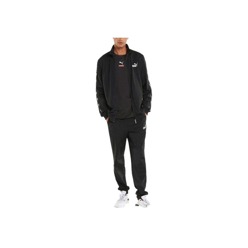 Puma Logo Sports Suit Men Sportswear Black 849543-01