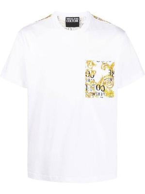 Versace Jeans Couture T-Shirt White Size M Unisex T-Shirt