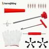 23pcs Metal Tire Car Puller Wheel Remover with T-Hook Hand-Power Installer Tool Kit  Customizable for Motorcycle Accessories