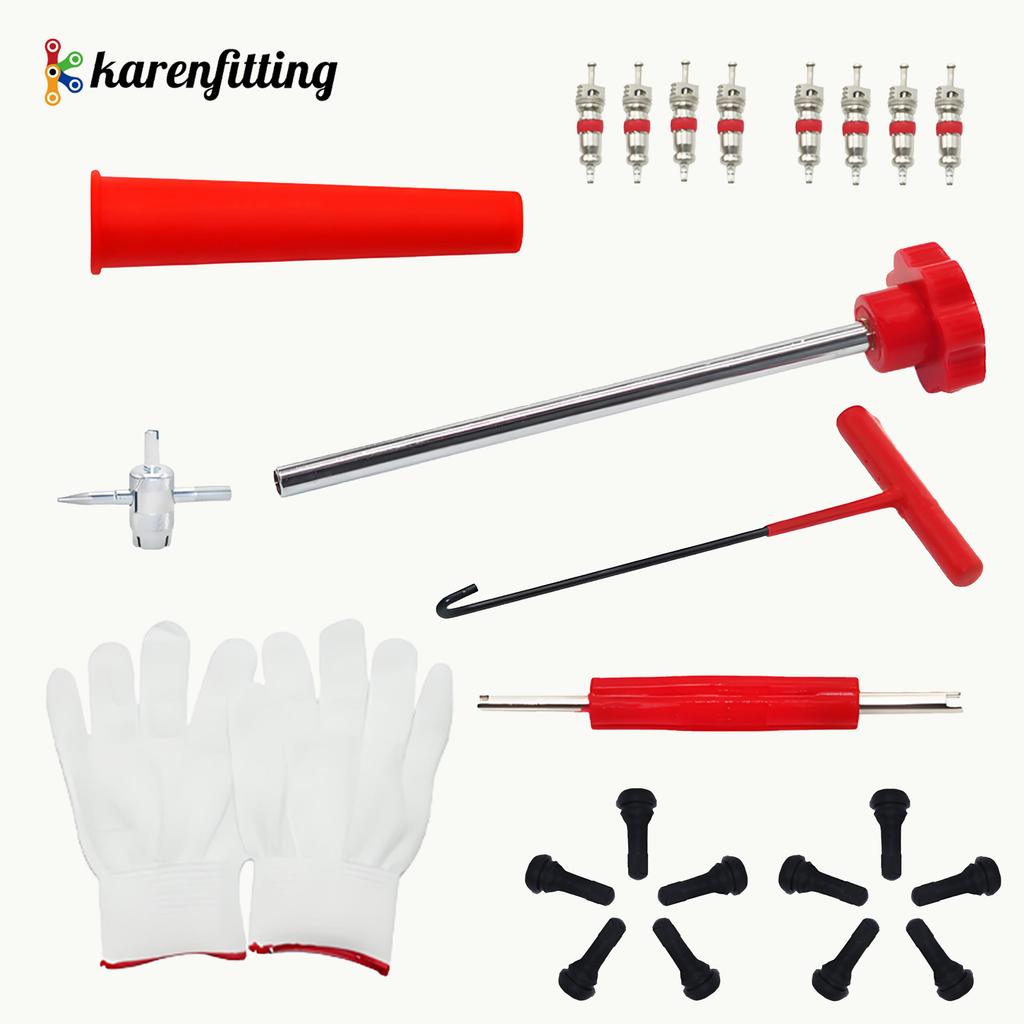 23pcs Metal Tire Car Puller Wheel Remover with T-Hook Hand-Power Installer Tool Kit Customizable for Motorcycle Accessories