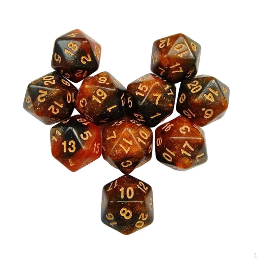 Polyhedral Dice Assortment for Interactive Gaming Sessions