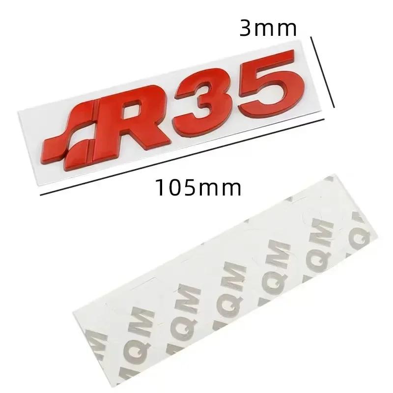 AABLE1 3D Metal R32 R35 R36 Rear Trunk Boot Emblem Badge Sticker For VW SR32 SR35 SR36 Volkswagen Golf MK4 Passat Tiguan