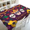 Mexico Sugar Skull Rectangle Table Cloth for Table Decor Holiday Party Waterproof Reusable Tablecloth for Tables Kitchen Dining