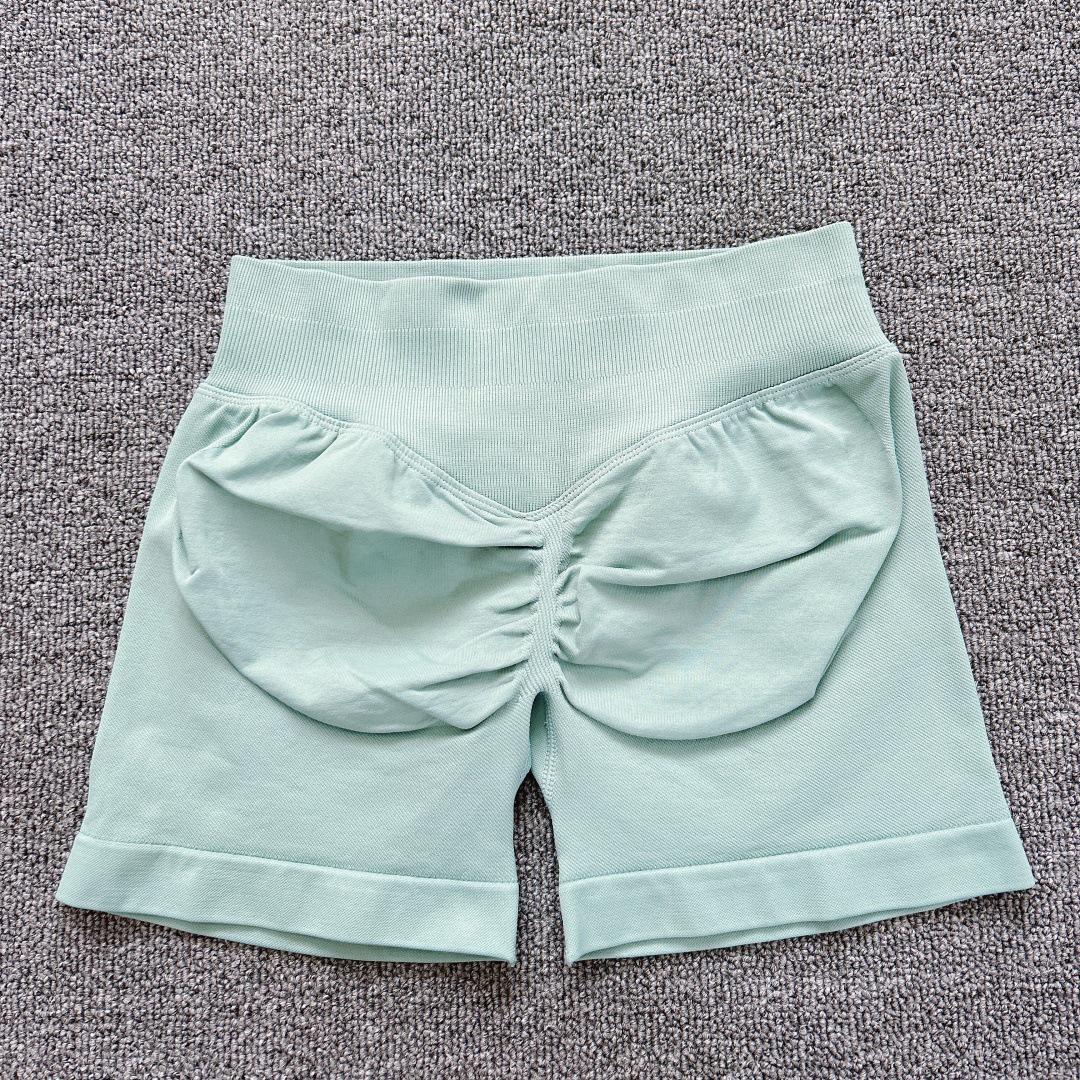 

Шорты для йоги с высокой эластичностью, 39 цветов: Европейский и американский стиль фитнес лето персиковый лифтинг S