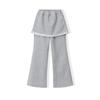 Montagut Girls' Plaid Patchwork Loose Wide-Leg Casual Pants