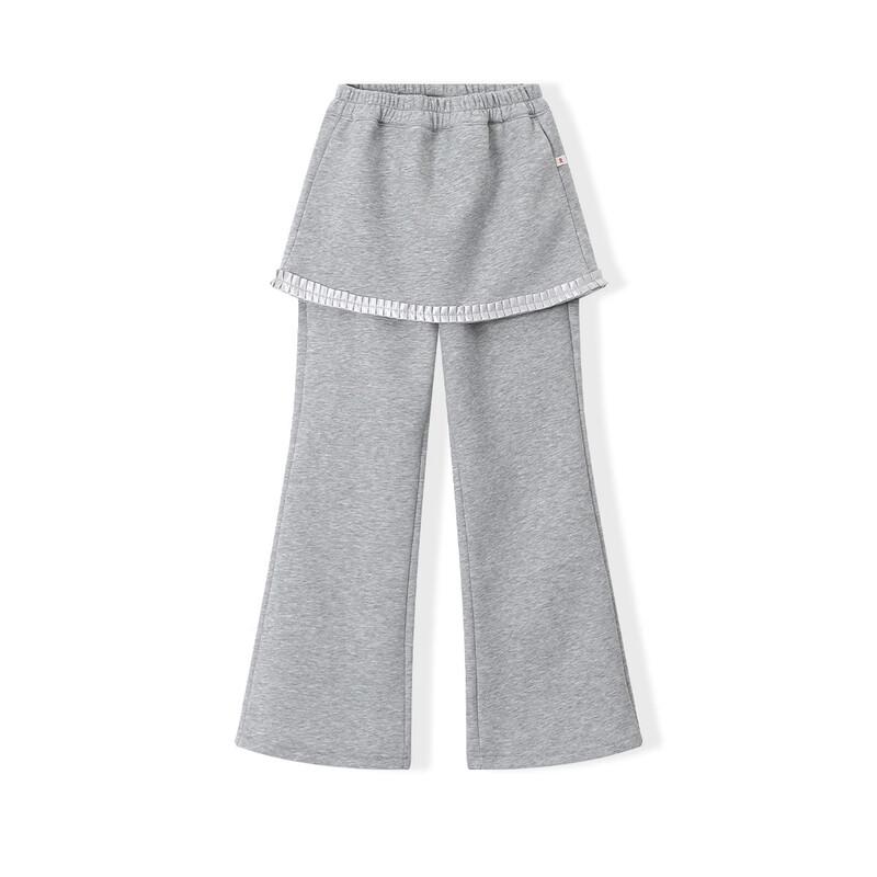 Montagut Girls  Plaid Patchwork Loose Wide-Leg Casual Pants 150